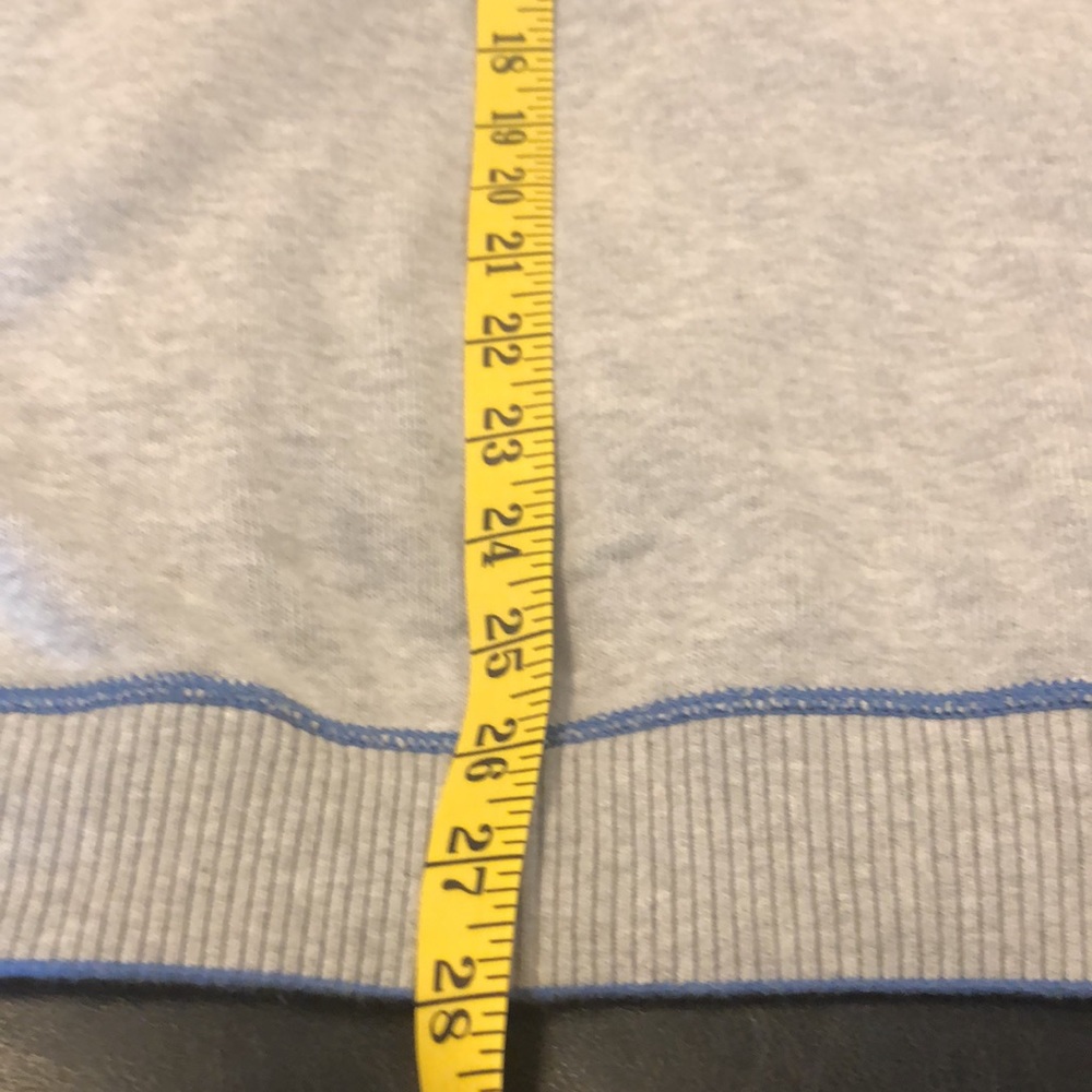 Tommy Bahama,L, beautiful light gray with blue detail pullover sweater - Picture 5 of 7